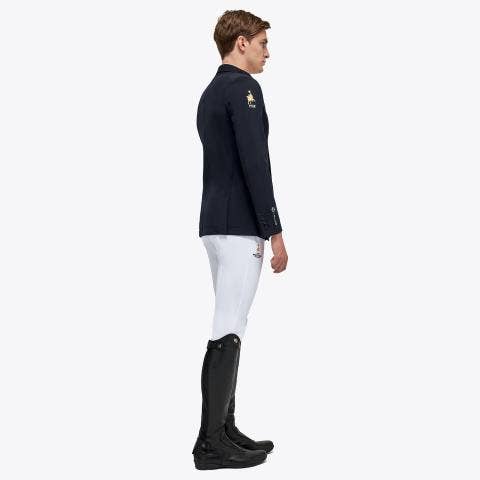 Cavalleria Toscana Men's FISE competition jacket NAVY-3
