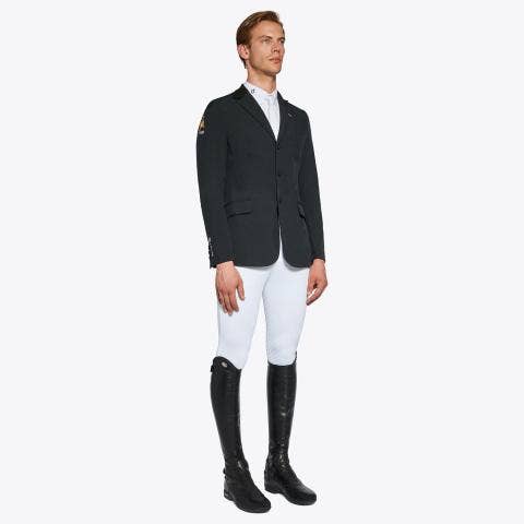 Cavalleria Toscana Men's FISE competition jacket BLACK-1
