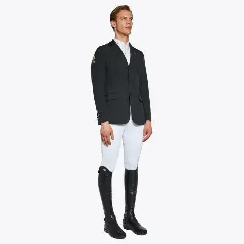 Cavalleria Toscana Men's FISE competition jacket BLACK-1