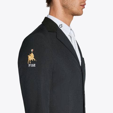 Cavalleria Toscana Men's FISE competition jacket BLACK-2