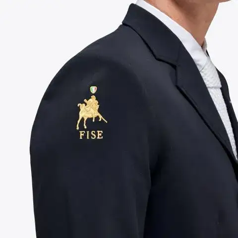 Cavalleria Toscana Men's FISE competition jacket NAVY-4