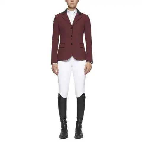 Cavalleria Toscana Women's competition riding jacket. BORDEAUX-1