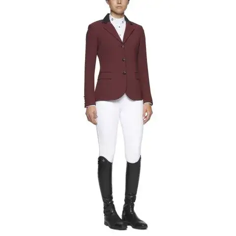 Cavalleria Toscana Women's competition riding jacket. BORDEAUX-2