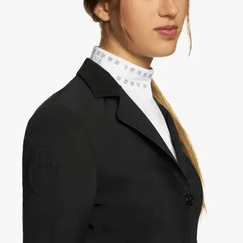 Cavalleria Toscana Women's competition riding jacket. BLACK-4