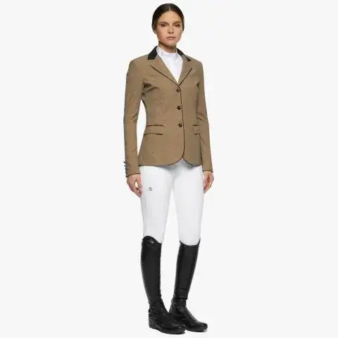 Cavalleria Toscana Cavalleria Toscana Women's Competition Jacket with Buttons BEIGE FANTASY-2