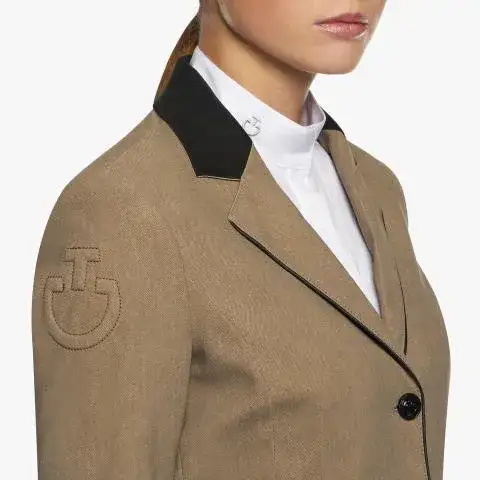 Cavalleria Toscana Cavalleria Toscana Women's Competition Jacket with Buttons BEIGE FANTASY-4