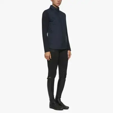 Cavalleria Toscana Piumino leggero per donna con zip DARK BLUE/DARK BLUE-2