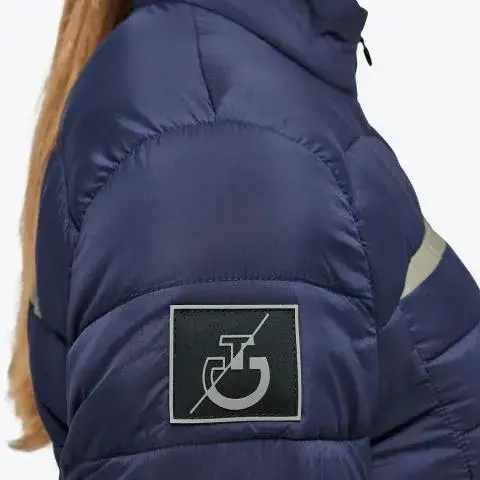 Cavalleria Toscana Women’s quilted nylon puffer jacket SMOKEY BLUE-5