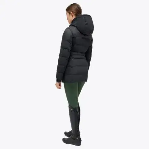 Cavalleria Toscana Women's long down jacket BLACK-2