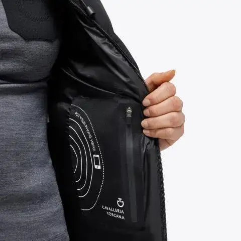 Cavalleria Toscana Women's long down jacket BLACK-4