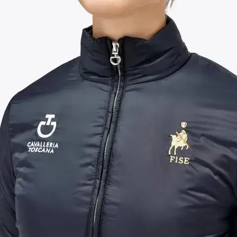 Cavalleria Toscana Women's FISE bomber NAVY-4