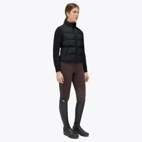 Cavalleria Toscana Piumino smanicato da donna BLACK-1