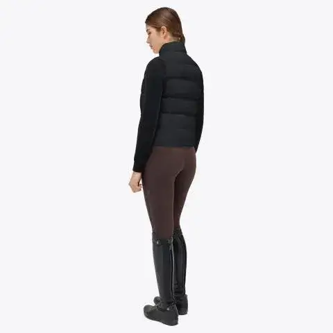 Cavalleria Toscana Piumino smanicato da donna BLACK-2