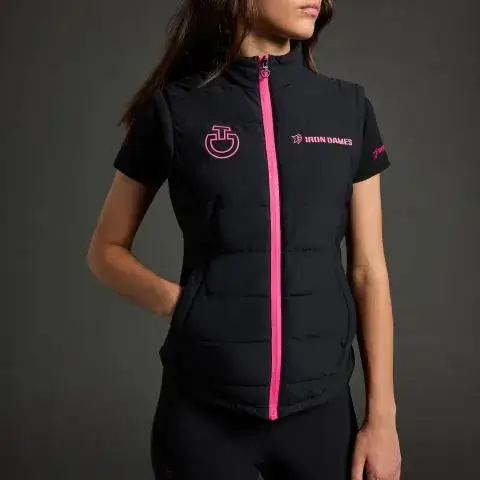 Cavalleria Toscana Girl's Vest CT x Iron Dames BLACK / PINK-3