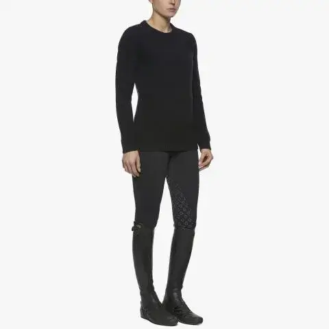 Cavalleria Toscana Maglione donna a giro collo NAVY-2