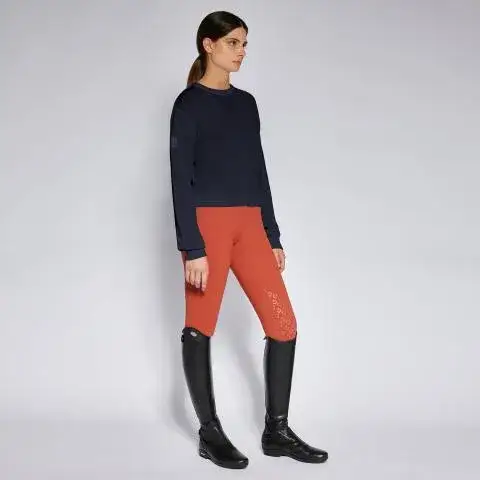 Cavalleria Toscana Women's crewneck sweater NAVY-1