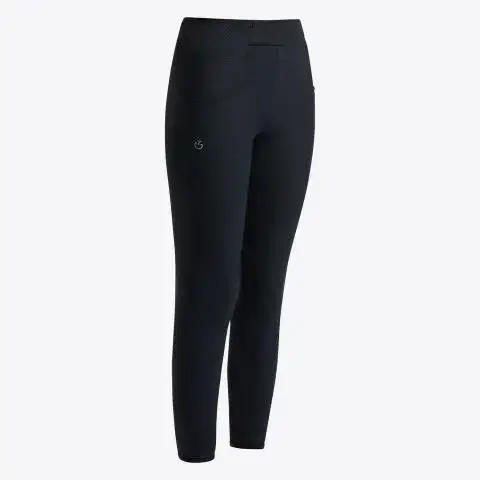 Cavalleria Toscana Girl's knee grip leggings BLACK-1