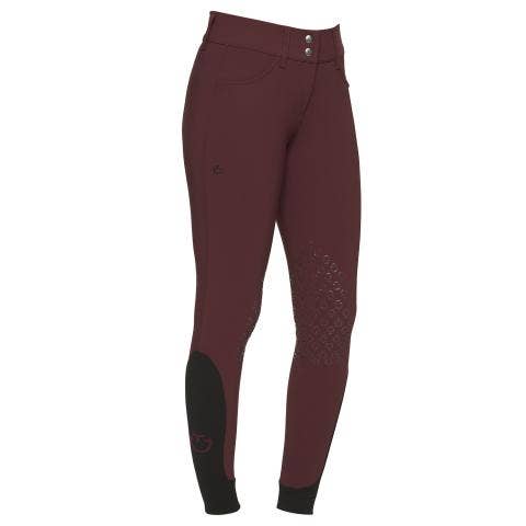 Cavalleria Toscana Women's high rise jumping breeches BORDEAUX-1
