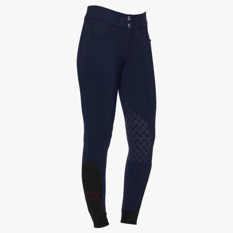 Cavalleria Toscana Women's high rise jumping breeches ROYAL BLUE-1