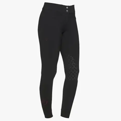 Cavalleria Toscana Women's high rise jumping breeches BLACK-1