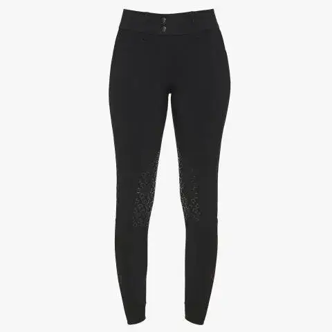 Cavalleria Toscana Women's high rise jumping breeches BLACK-2
