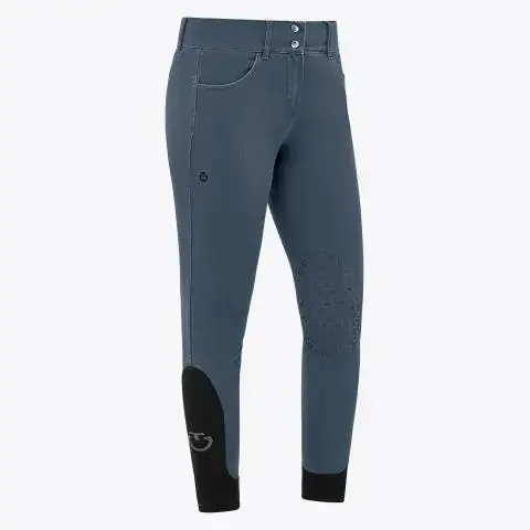Cavalleria Toscana Women's high rise jumping breeches NAVY-1