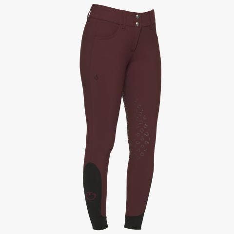 Cavalleria Toscana Women's full grip dressage breeches BORDEAUX-1