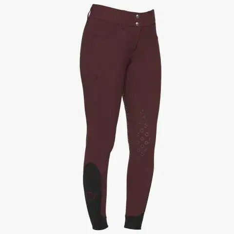 Cavalleria Toscana Pantaloni dressage donna full grip BORDEAUX-1