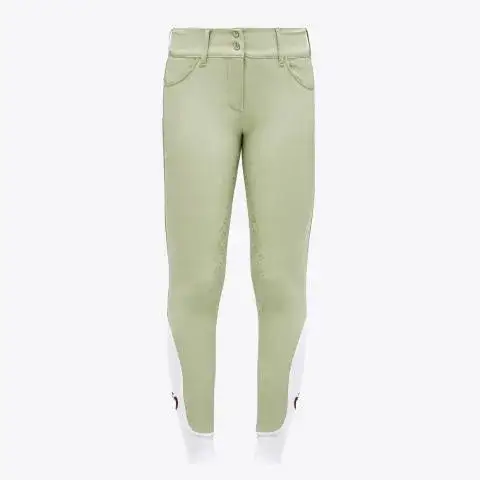 Cavalleria Toscana Women's full grip dressage breeches PISTACHIO-1