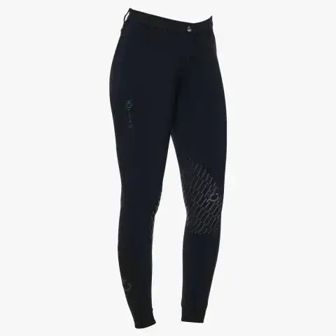 Cavalleria Toscana Women's CT Team knee grip breeches NAVY-1
