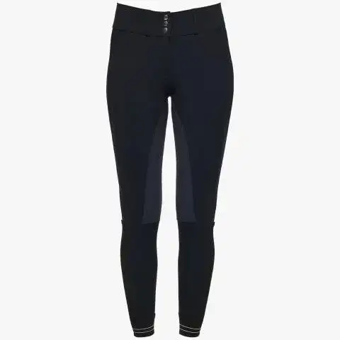 Cavalleria Toscana Women's Full Suede Seat Riding Breeches NAVY-2
