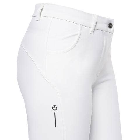 Cavalleria Toscana Women's RS Breeches WHITE-5