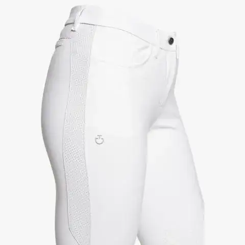 Cavalleria Toscana Women’s four-way stretch performance breeches WHITE-4