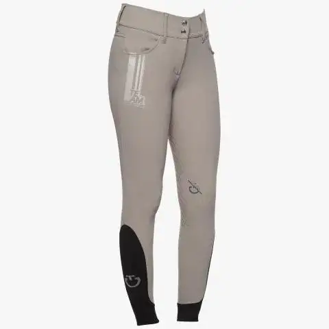 Cavalleria Toscana CT TEAM raceway high waist full grip breeches MEDIUM GREY-2