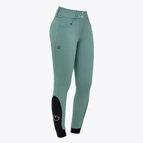Cavalleria Toscana Women’s high-rise breeches EMERALD GREY-2
