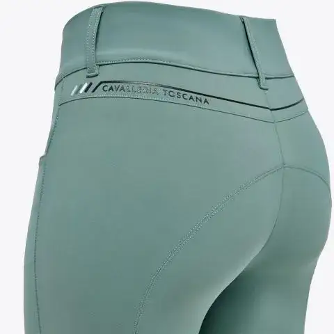 Cavalleria Toscana Women’s high-rise breeches EMERALD GREY-6