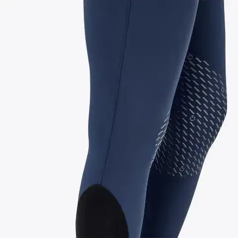 Cavalleria Toscana Pantaloni donna con grip in silicone OCEAN BLUE-4