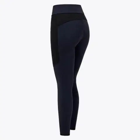 Cavalleria Toscana Women’s jersey mesh riding leggings NAVY-2