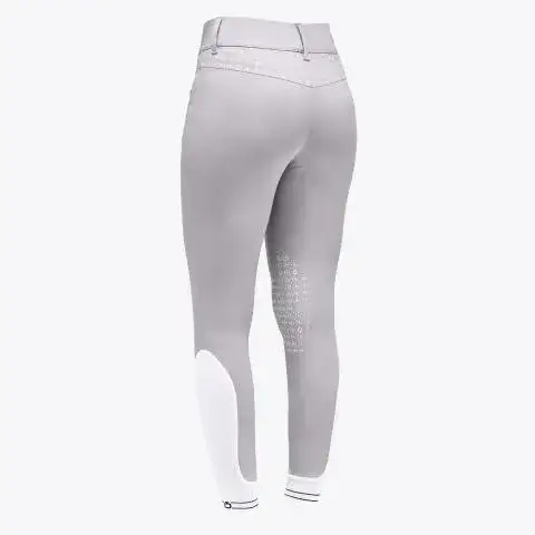 Cavalleria Toscana CT Motif Print Jumping Riding Breeches LIGHT GREY-2