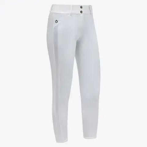 Cavalleria Toscana Women's full grip breeches WHITE-1