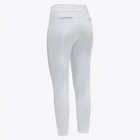Cavalleria Toscana Women's full grip breeches WHITE-2