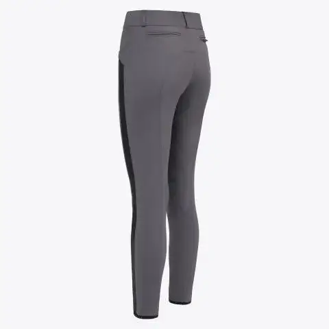Cavalleria Toscana Women's knee grip breeches CHARCOAL GREY-2