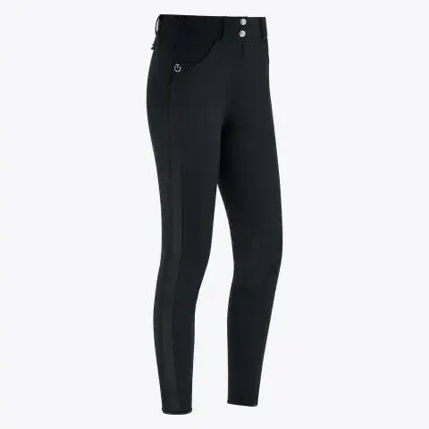 Cavalleria Toscana Pantaloni da donna grip al ginocchio BLACK-1
