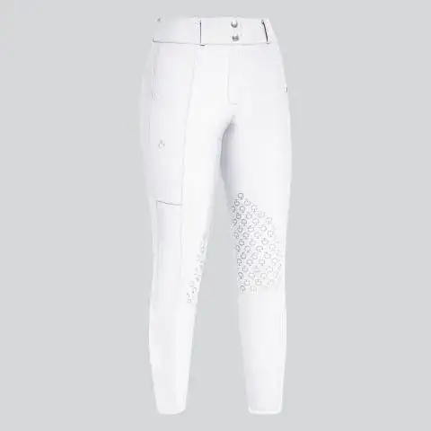 きなこGIRL'S KARIN サイクルジャージ ホワイト Women's knee grip jumping breeches