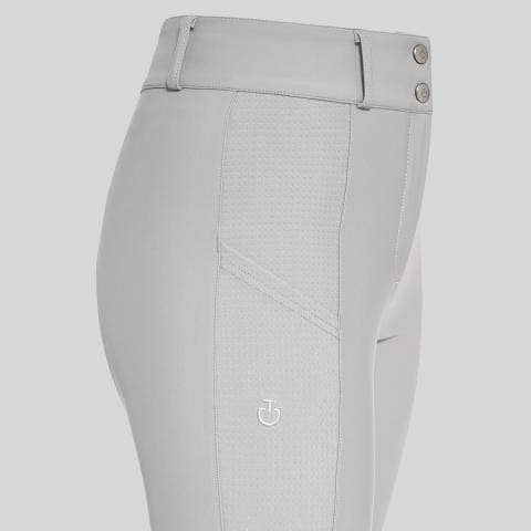 Cavalleria Toscana Women's knee grip jumping breeches LIGHT GREY-3