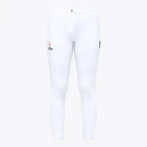 Cavalleria Toscana Pantaloni da donna FISE con grip al ginocchio - SPECIAL PROGETTO SPORT WHITE-1