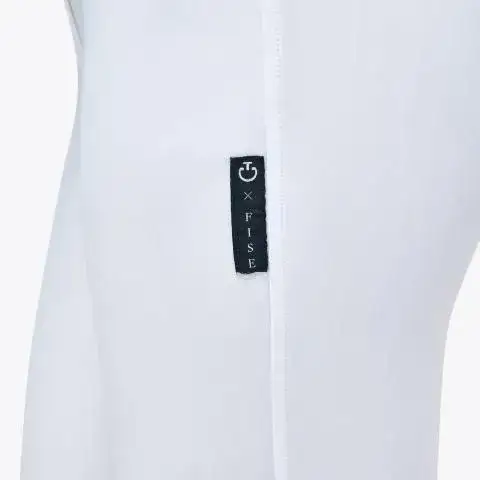 Cavalleria Toscana Pantaloni da donna FISE con grip al ginocchio - SPECIAL PROGETTO SPORT WHITE-5