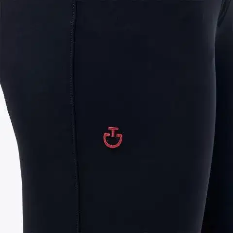 Cavalleria Toscana Pantaloni da equitazione donna con grip al ginocchio. NAVY-5