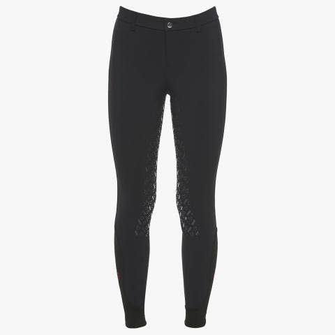 Cavalleria Toscana Kid`s full grip dressage breeches BLACK-2