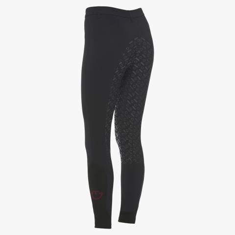 Cavalleria Toscana Kid`s full grip dressage breeches BLACK-3